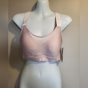 NEW Under Armour Women's Pink Sports Bra, Size Small.